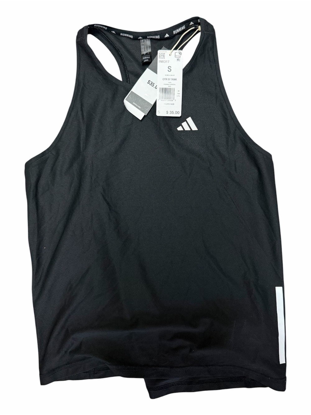 adidas Black Racerback Athletic Tank Top